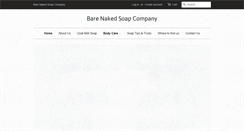 Desktop Screenshot of barenakedsoapcompany.net