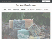 Tablet Screenshot of barenakedsoapcompany.net